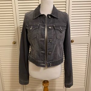Women’s Size Large Charcoal Gray Denim Jacket by MissMe